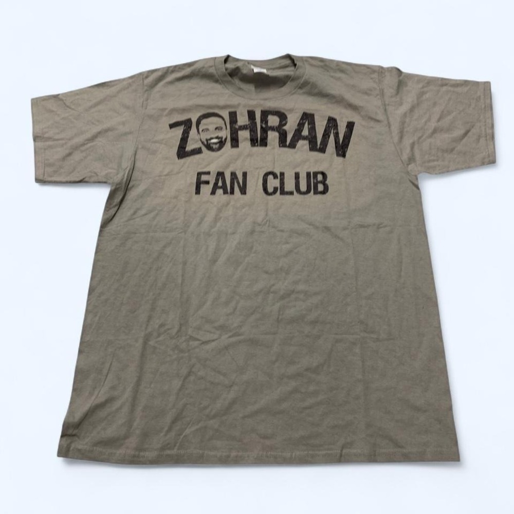 Zohran Fan Club Grey T-Shirt Sz L